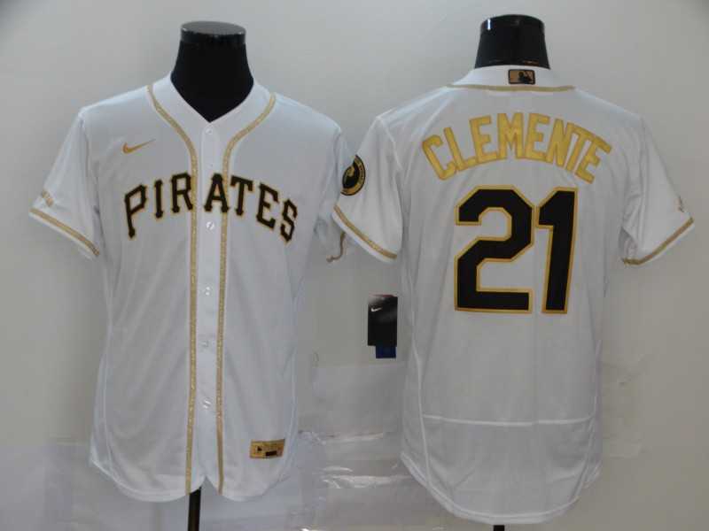 Pirates 21 Roberto Clemente White Gold 2020 Nike Flexbase Jersey,We sell and wholesale Pirates 21 Roberto Clemente White Gold 2020 Nike Flexbase Jersey on line form chian!